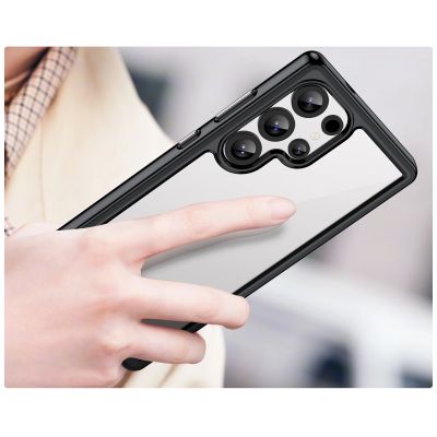 5. Etui silikonowe Outer Space Case z żelową ramką do Samsung Galaxy S25 Ultra - czarne