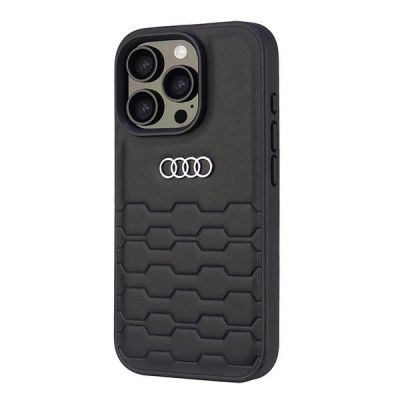 3. Etui Audi Synthetic Leather na iPhone 16 Pro 6.3" - czarne