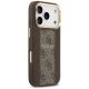 4. Etui Guess 4G Stripe MagSafe na iPhone 17 Pro - brązowe