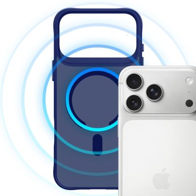 9. Etui 3mk Smoke MagCase na iPhone 17 Pro Max - niebieskie-półprzezroczyste