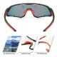 2. Rockbros okulary sportowe SP246 czarno-czerwone