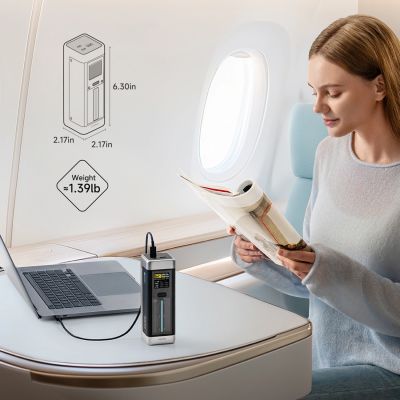 7. Powerbank Cuktech CUK00P23GLBK 210W 25000mAh Power Bank 2 x USB-C 1 x USB-A - czarny