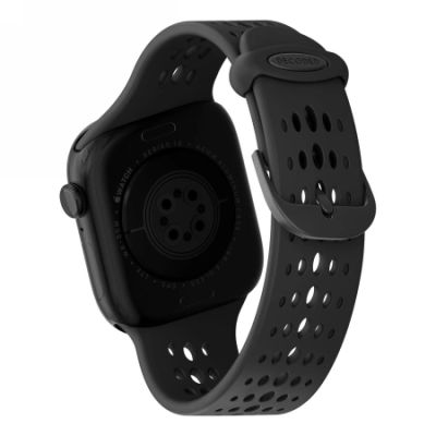2. Pasek Decoded Silicone Ares O Band  na Apple Watch 40 / 41 / 42 mm - czarny