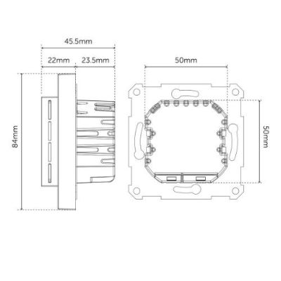 8. Termostat Heatit WiFi6 White RAL 9003 Wi-Fi Thermostat 3600W 16A