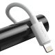 7. Kabel Baseus Simple Wisdom Lightning / USB-C 20W 1.5 m 2 szt. - biały