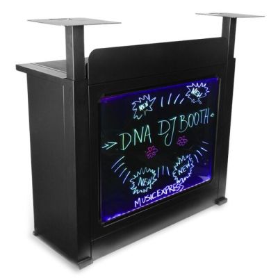 3. DJ BOOTH BK - Stół stanowisko DJ, podświetlana tablica LED RGB, pilot, długopisy, pokrowiec