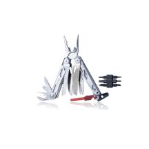 Multitool AZYMUT Giewon FS - Fire Starter - 19 narzędzi - krzesiwo + gwizdek + kabura do pasa (H2038A)
