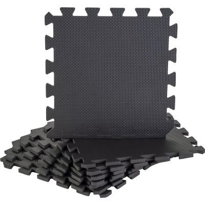 20. MATA PUZZLE POD SPRZĘT FITNESS 8SZT 30x30x0,9CM CZARNA PURE 2 IMPROVE