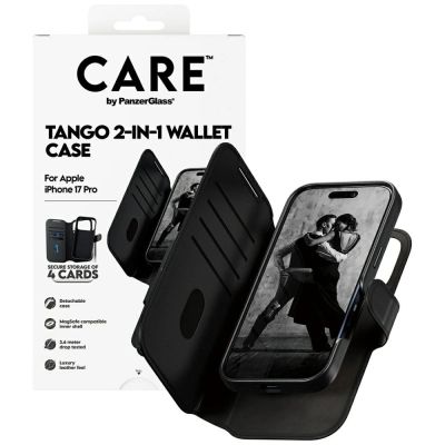 4. Etui CARE by PanzerGlass Feature Tango 2w1 Wallet Case MagSafe na iPhone 17 Pro - czarne