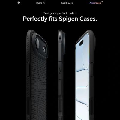 9. Szkło hartowane Spigen Glas.TR EZ Fit 2-pack na iPhone 17 Air - przezroczyste