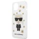 6. Etui Karl Lagerfeld Flower Ikonik Karl na iPhone 13 mini - przezroczyste
