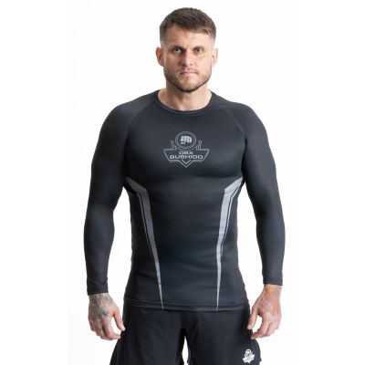 2. Rashguard szary długi rękaw logo DBX Bushido