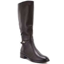 Kozaki damskie oficerki czekoladowe Potocki SZ12862