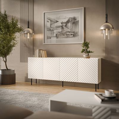 3. Komoda 4D LUCCA 200x40x80 biały