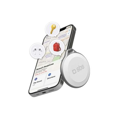 Lokalizator SBS Track My Circle wodoodporny IP65 kompatybilny z Apple Find My - biały
