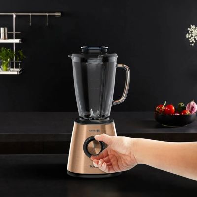 3. TEFAL | Blender | BlendForce BL439G10 | Blat stołu | 800 W | Materiał słoika Szkło | Pojemność słoika 1,75 L | Kruszenie lodu | Miedź
