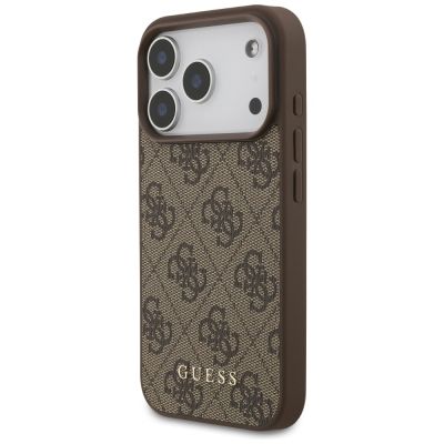 2. Etui Guess 4G Classic na iPhone 17 Pro - brązowe