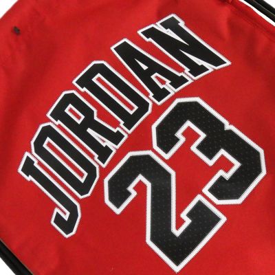 4. Worek szkolny gimnastyczny Air Jordan Jersey Gym Sack "Gym Red" - 9A0757-R78