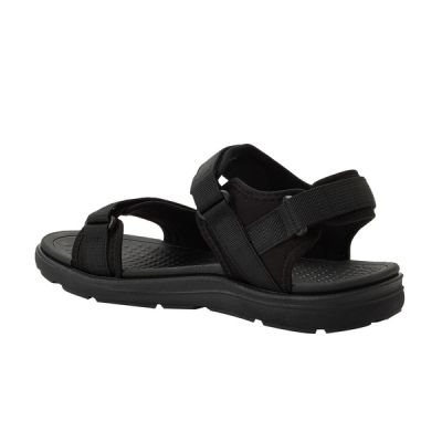 3. Lee Cooper buty męskie sandały na rzepy na lato czarne lekkie