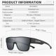 4. Okulary rowerowe Rockbros SP304 polaryzujące - czarne