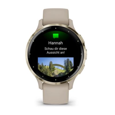 18. Zegarek Garmin Venu 3S 41mm Beżowy