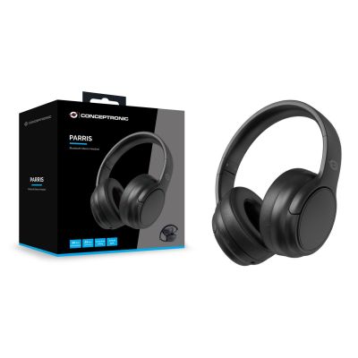 4. Conceptronic PARRIS03B słuchawki/zestaw słuchawkowy Przewodowy i Bezprzewodowy Opaska na głowę Połączenia/muzyka Bluetooth Czarny