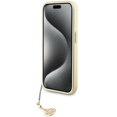 5. Etui Guess 4G Charms Collection do iPhone 15 Pro - szare