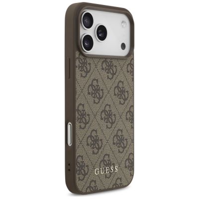 4. Etui Guess 4G Classic na iPhone 17 Pro Max / 18 Pro Max - brązowe