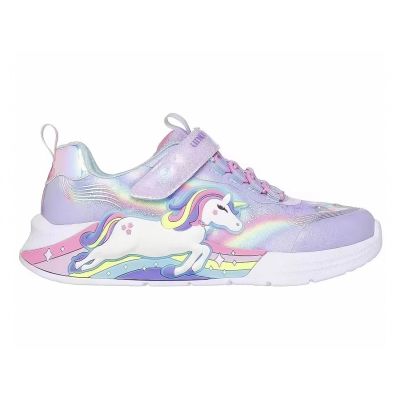 4. Skechers S Lights - Unicorn Chaser 302298L-LVMT Lavender/Multi