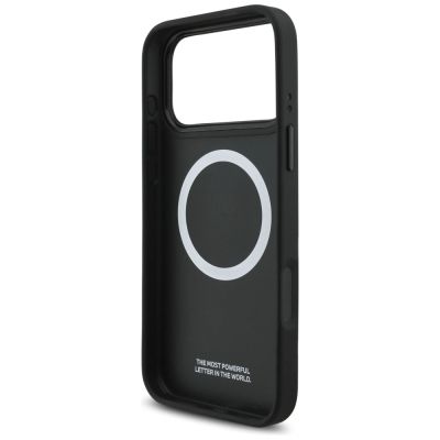 7. Etui BMW M Carbon Line & Logo MagSafe na iPhone 17 Pro Max - żółte