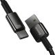 3. Baseus Tungsten Gold kabel USB-A - USB-C 480Mb/s 100W 1m czarny (CAWJ000001)