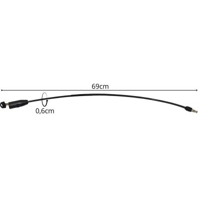 3. ZAPIĘCIE ROWEROWE NA KLUCZ 0,6x65CM CZARNE XQMAX