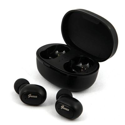 3. Słuchawki bezprzewodowe Guess Bluetooth GUTWST30BKTWS + stacja dokująca - czarne