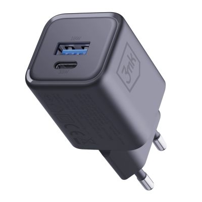 22. Ładowarka sieciowa 3mk Hyper Charger PD 33W GaN QC4+ PPS AFC FCP SCP 1A1C - czarna