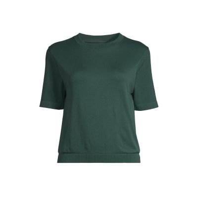 Koszulka CASALL Seamless Rib Sleeve Tee zielony