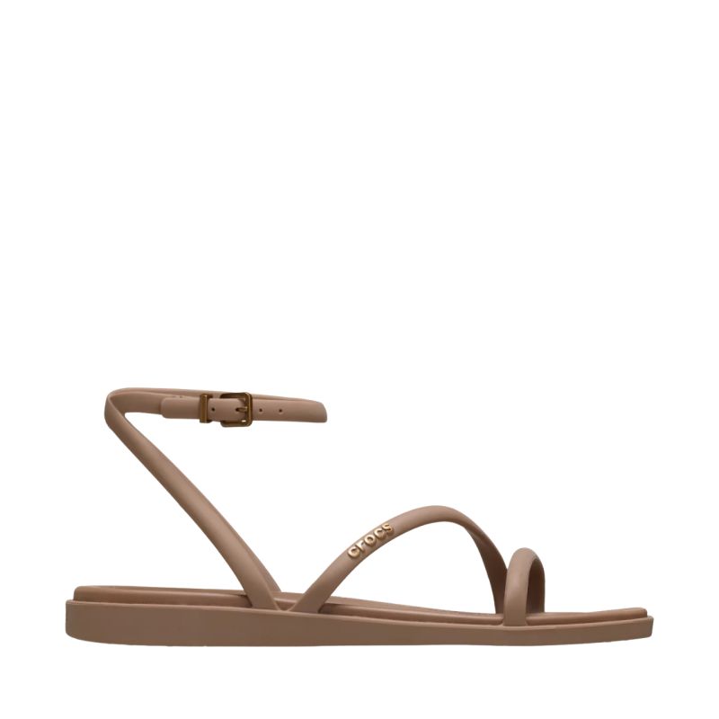 Sandały damskie Crocs Miami Ankle Strap brązowe 212256 2JJ