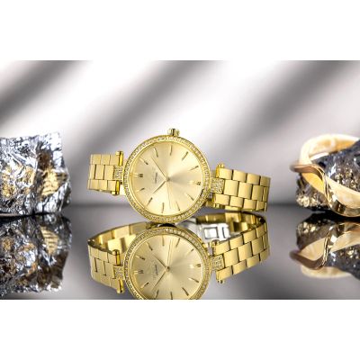 6. Zegarek Damski Giewont Sapphire Złoty GW9890-B2