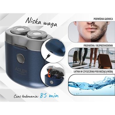 Golarka podróżna USB ADLER AD 2937