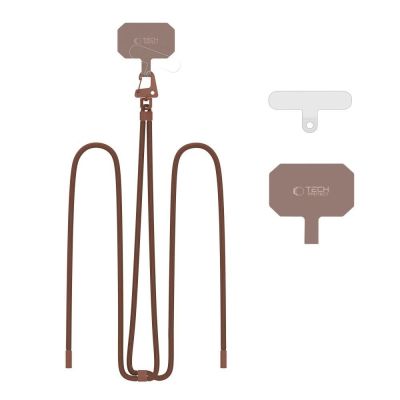 5. Smycz Tech-Protect C5S Rope Crossbody Strap - brązowa