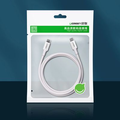 10. Kabel Ugreen US264 60517 USB-C / USB-C PD QC AFC 0.5m - biały