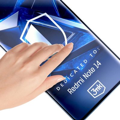 2. Szkło hartowane 3mk HardGlass Max Lite Black na Xiaomi Redmi Note 14 5G