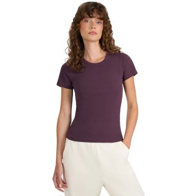 Koszulka damska 4F F2337 ciemny fiolet 4FWAW25TTSHF2337 50S