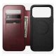2. NOMAD Modern Leather Folio - skórzane etui do iPhone 17 Pro Max kompatybilne z MagSafe, skóra Horween (burgundy)