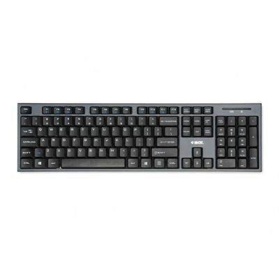 4. Zestaw klawiatura + mysz IBOX DESKTOP PRO KIT IKMS606W (USB 2.0; (US); kolor czarny; optyczna; 1200 DPI)