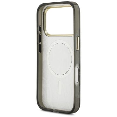 7. Etui Guess Python Pattern MagSafe na iPhone 17 Pro / 18 Pro - czarne