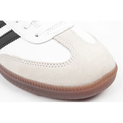5. Adidas buty sportowe sneakersy Samba modne skórzane białe