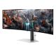 5. Samsung G93SC monitor komputerowy 124,5 cm (49") 5120 x 1440 px Dual QHD OLED Srebrny