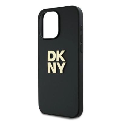5. Etui DKNY Wrist Strap Stock Logo na iPhone 15 Pro Max - czarne