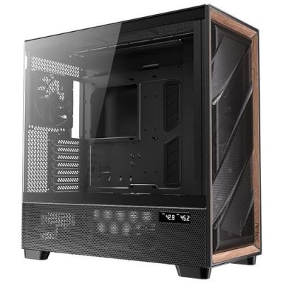 2. Antec FLUX PRO Full Tower Czarny, Drewno