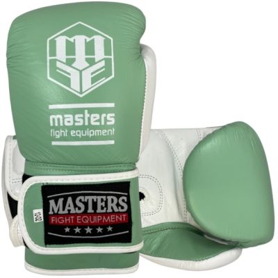 Rękawice bokserskie MASTERS RBT-PASTEL zielony
